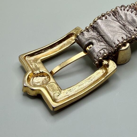 Vintage 90s Streats Ahead Leather Belt with Rhinestones Glam Western Cowgirl New main image 11